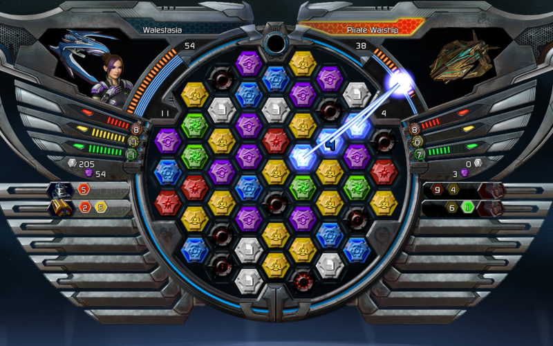 Illustration for article titled New(ish) Puzzle Quest: Galactrix Screens